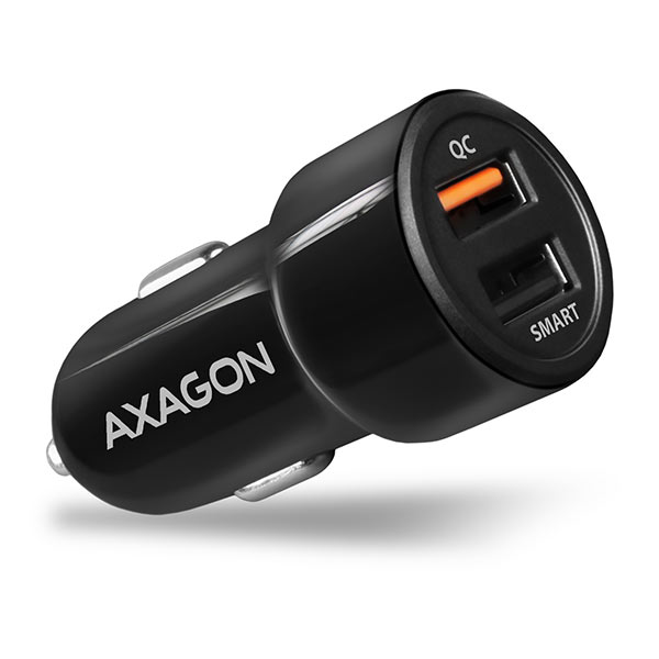 Axagon PWC-QC5 mobile device charger Mobile phone, Smartphone, Tablet, Universal Black Cigar lighter Fast charging Auto – image 1