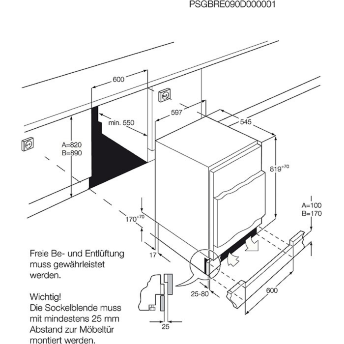 AEG ABB68221AF Upright freezer Built-in – image 3