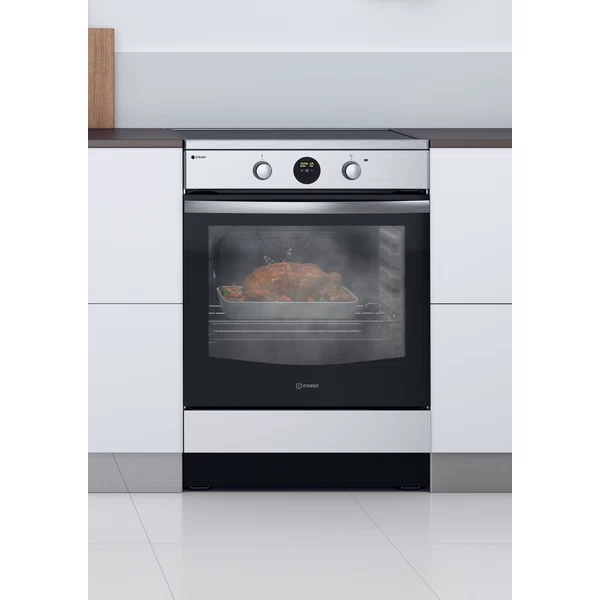 Indesit IS67IQ8CCX/FR Freestanding cooker Electric Zone induction hob Stainless steel – image 8