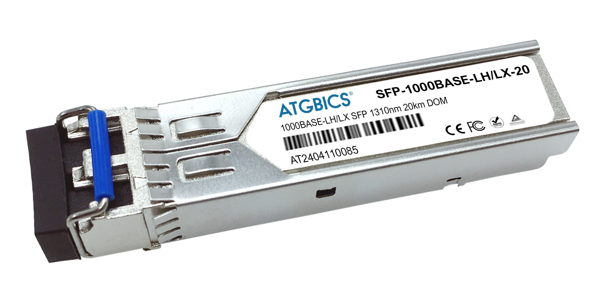 ATGBICS SFP-1G-LX-I-MSA-AT modulo del ricetrasmettitore di rete Fibra ottica 1000 Mbit/s 1310 nm