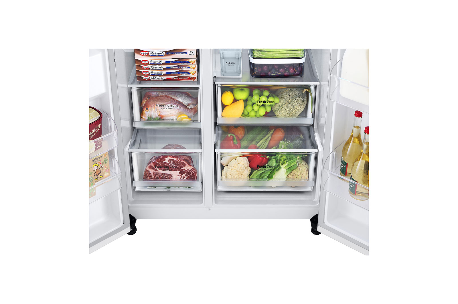 LG GSLV71SWTM side-by-side refrigerator Freestanding – image 6