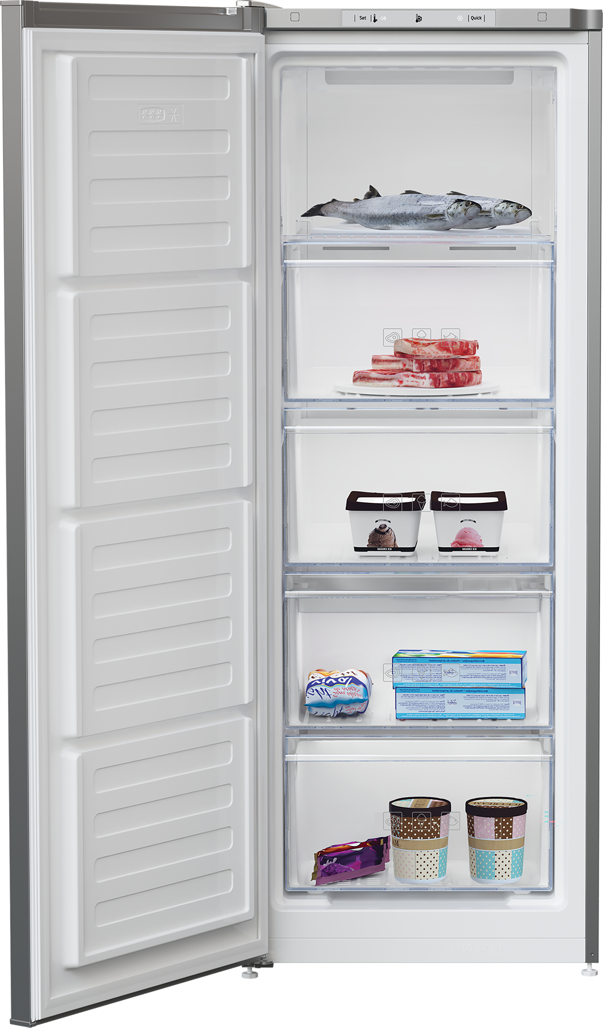 Beko FFG4545S Freestanding Tall Frost Free Freezer with Freezer Guard – image 2