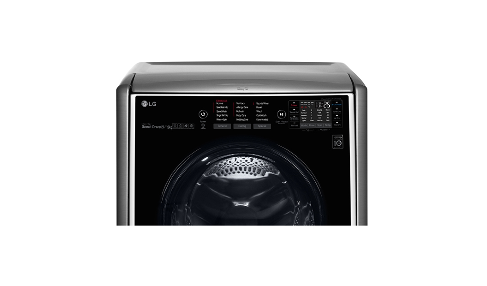 LG FH0C9CDHK7/F70E1UDNK1 washer dryer Freestanding Front-load Stainless steel – image 7