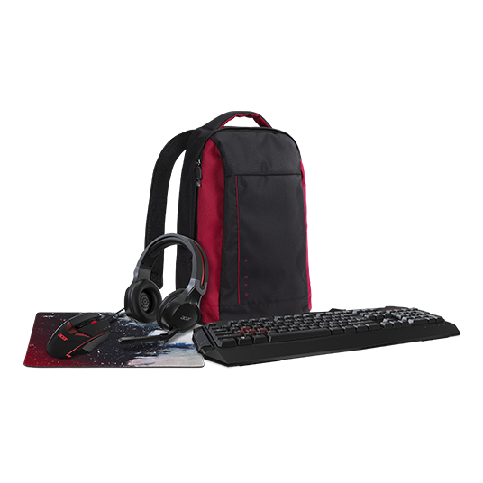 Acer NP.KBD1A.01S+NP.BAG11.00V+NP.HDS1A.008+NP.MSP11.00D+NP.MCE11.00G keyboard Mouse included Gaming USB Black – image 1