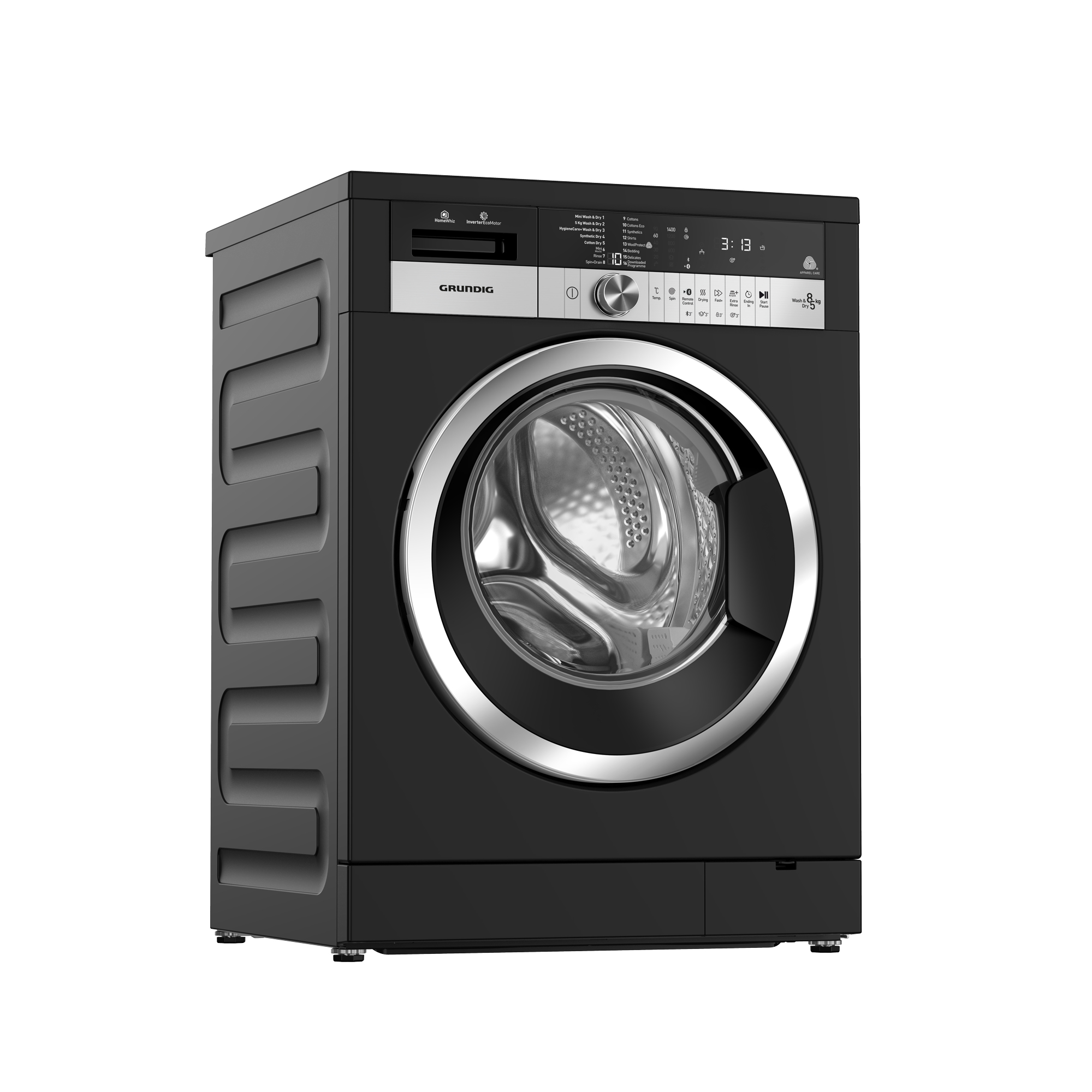 Grundig GWD38400CB washer dryer Freestanding Front-load Black – image 3