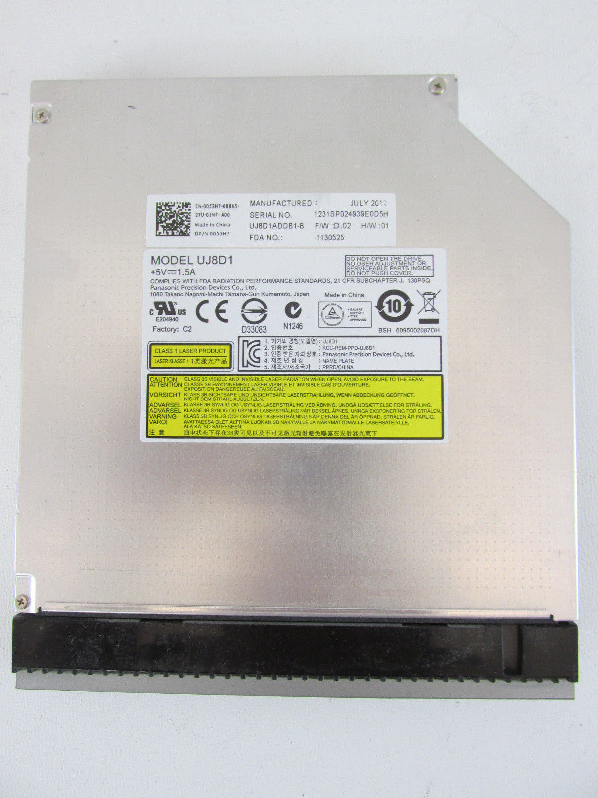 Origin Storage DVDRW +/- SATA DL 5.25" Kit