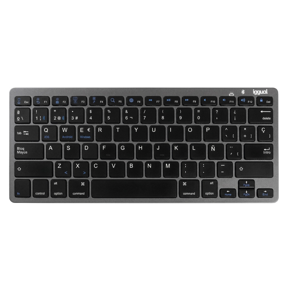 iggual IGG316917 keyboard Bluetooth QWERTY Black, Grey – image 1
