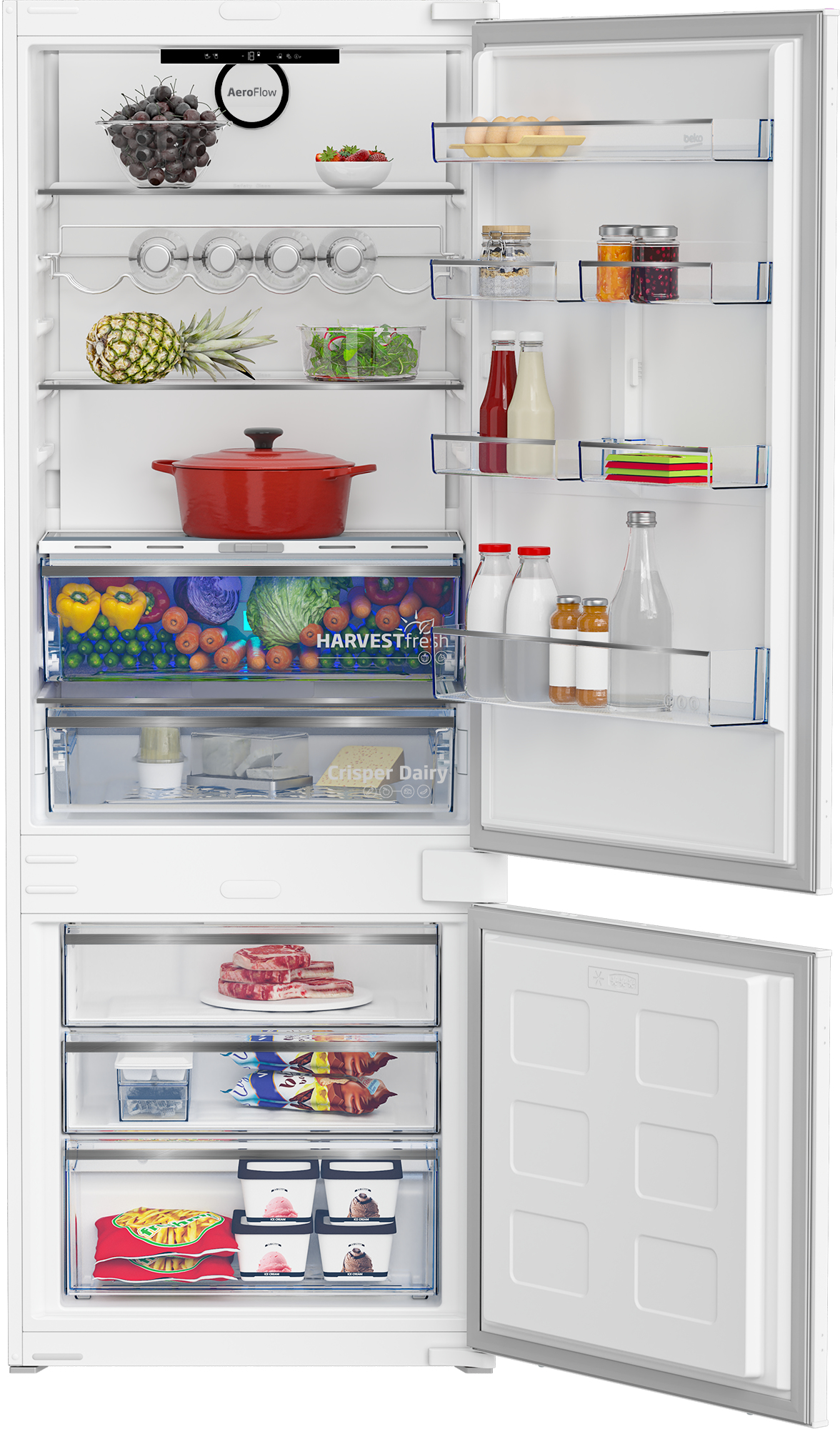 Beko BCNE400E40SN fridge-freezer Built-in – image 3