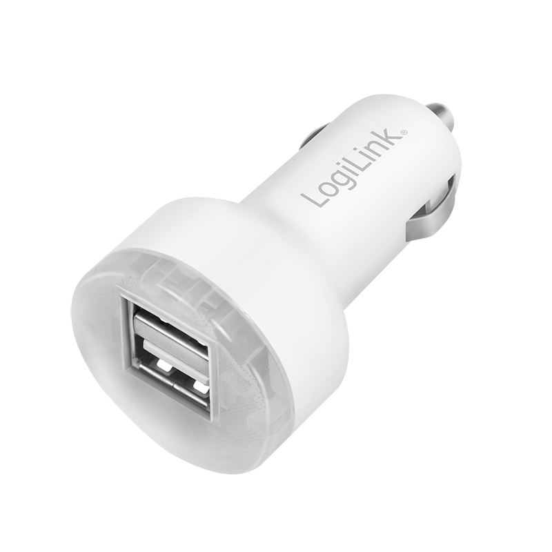 LogiLink PA0227 mobile device charger Power bank, Smartphone, Tablet White Cigar lighter Fast charging Auto – image 1