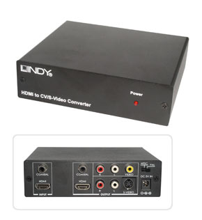 Lindy HDMI to CVBS/S-Video & Stereo Audio Converter