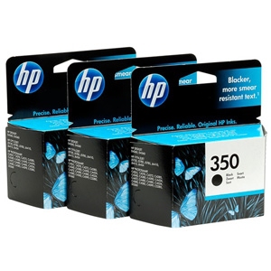 HP 350 ink cartridge 3 pc(s) Original Black