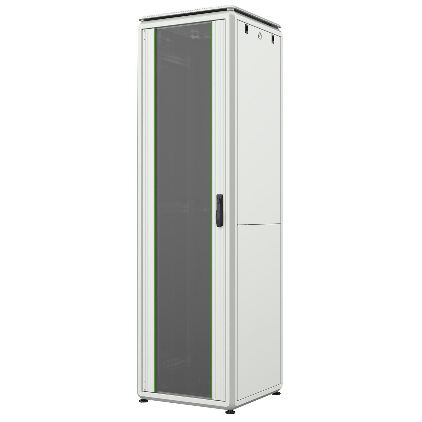 Lanview RDL42U66WH rack cabinet 42U Freestanding rack White – image 1