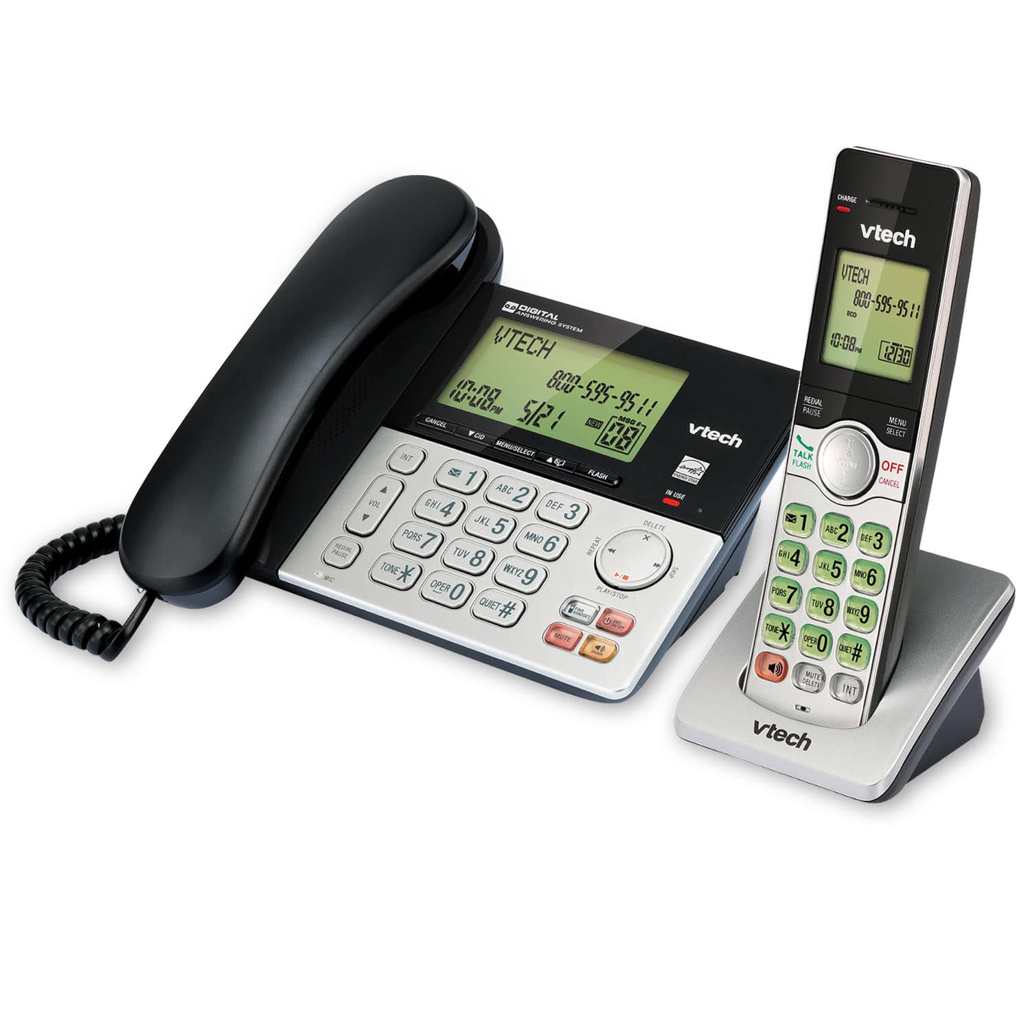 VTech CS6949 telephone handset DECT telephone handset Caller ID Silver, Black – image 2
