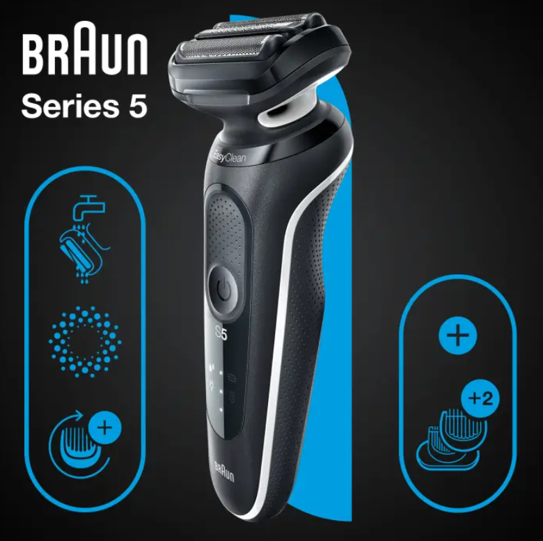 Braun Series 5 51-W1600s Foil shaver Black, White – image 2