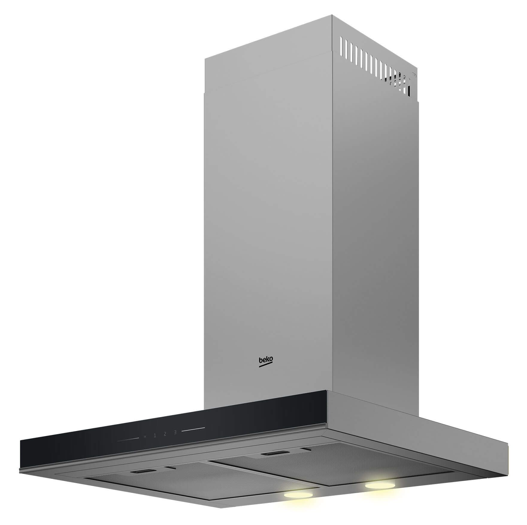 Beko BHCB63640B cooker hood Wall-mounted Black, Grey 627 m³/h – image 2