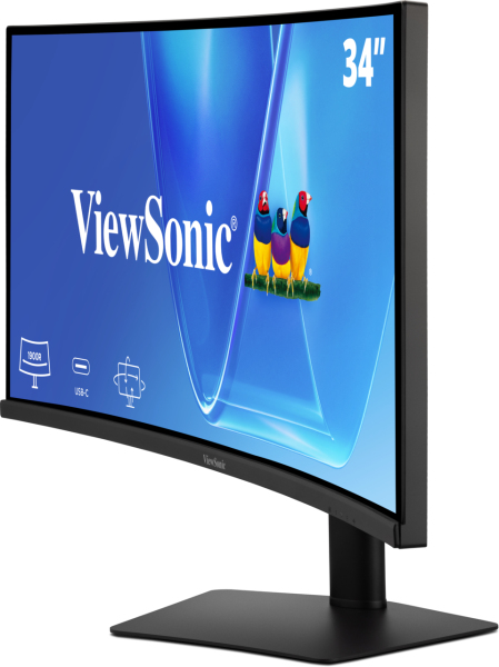 Viewsonic VG Series 34” UWQHD 21:9 IPS Curved Monitor with USB-C Hub – image 4