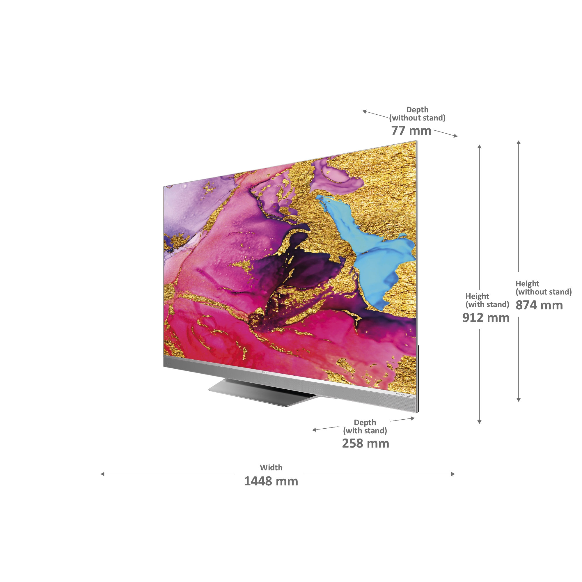 Téléviseur Haier QLED H65M95EUX 65″ 4K UHD Mini LED Dolby Vision Dolby Atmos Gaming 120 Hz — photo 9