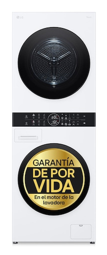 Outlet torre de lavado y secado - Washtower | LG WT1210WWF, Direct Drive con inteligencia artificial, Bomba de calor Dual Inverter, 12kg lavado, 10kg secado, 1400rpm, clasificación A-10/C, Blanco - WT1210WWF.OUTLET