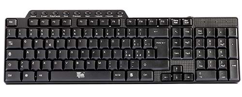 itek ITKC105 keyboard Office USB QWERTY Italian Black
