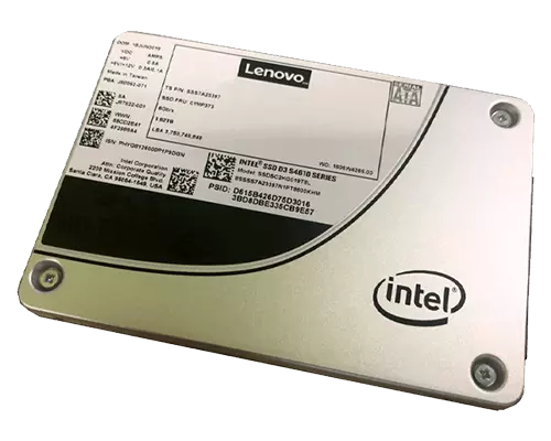 Intel S4610 Mainstream - SSD - encrypted - 1.92 TB - hot-swap - 3.5" - SATA 6Gb/s - 256-bit AES - for ThinkAgile HX1330 Appliance, HX5530 Appliance, HX5531 Certified Node