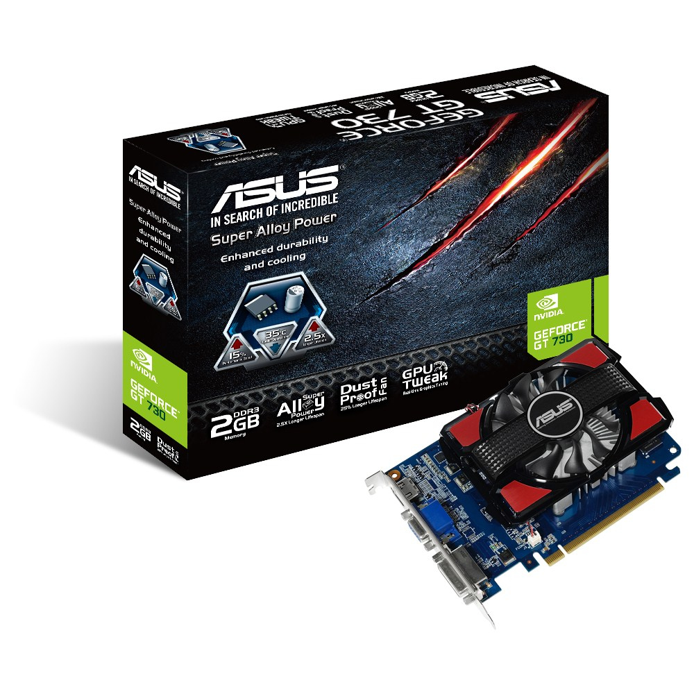 ASUS GT730-2GD3 graphics card NVIDIA GeForce GT 730 – image 1