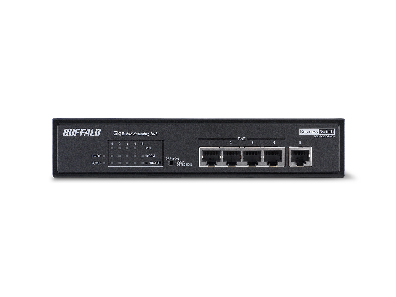 Buffalo BSL-POE-G2105U network switch Gigabit Ethernet (10/100/1000) Power over Ethernet (PoE) Black – image 3