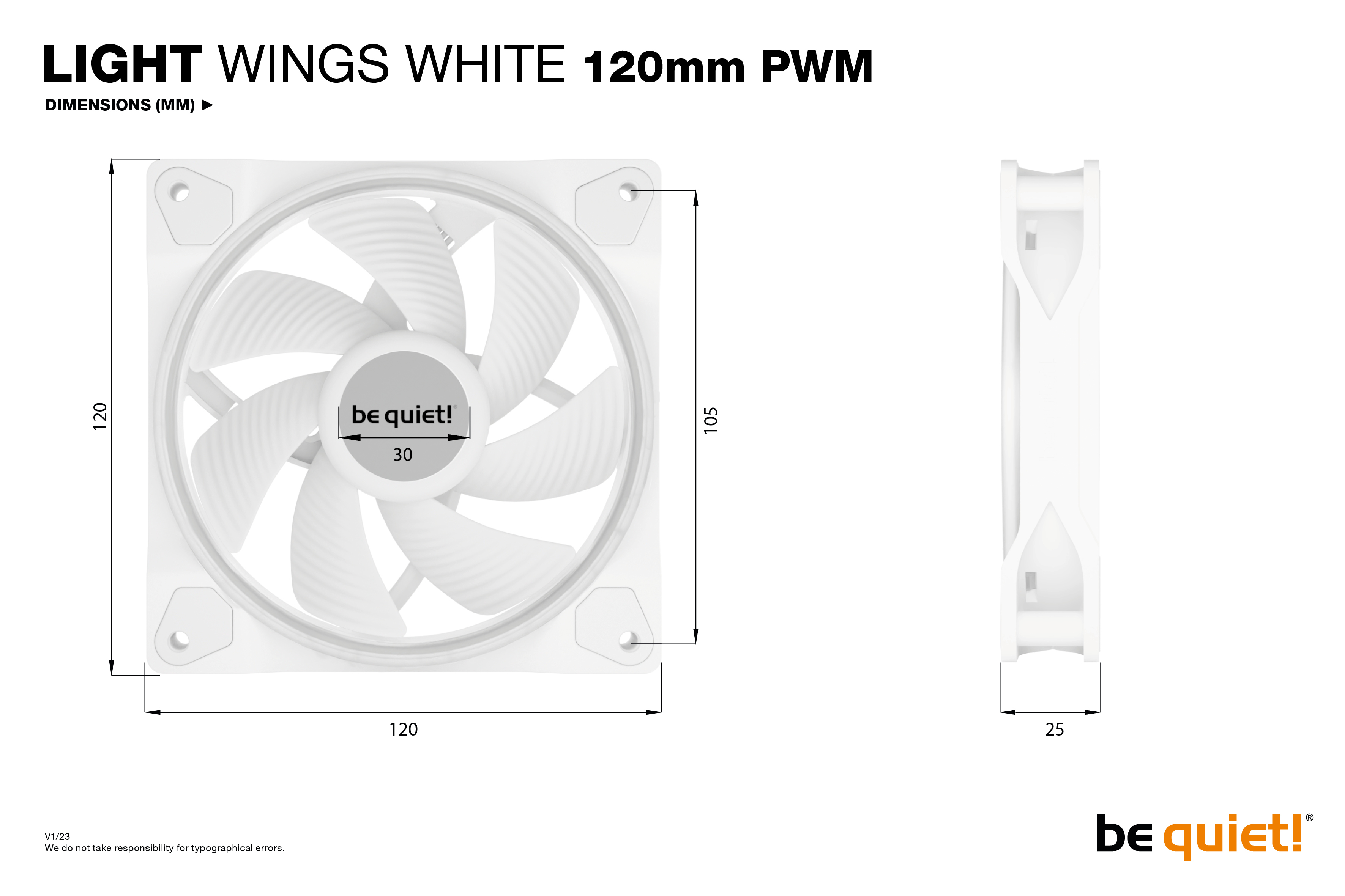 be quiet! Light Wings White | 120mm PWM Triple Pack Computer case Fan 12 cm 3 pc(s) image 8