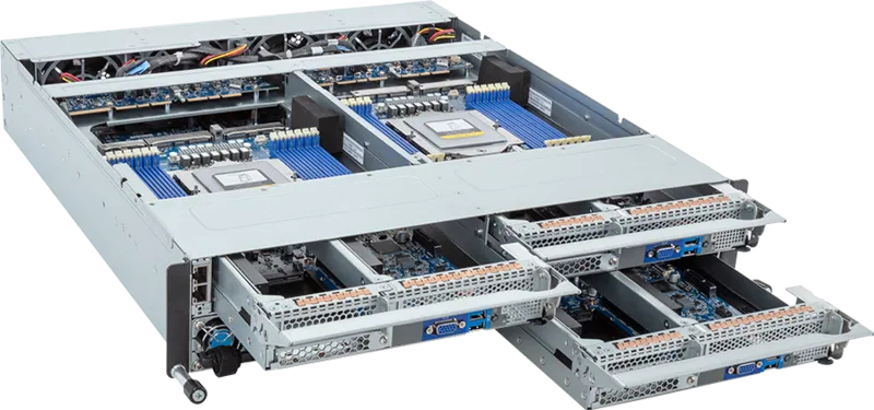 GIGABYTE H223-Z10-AAP1 AMD SoC Socket SP5 Rack (2U) Black, Steel – image 2