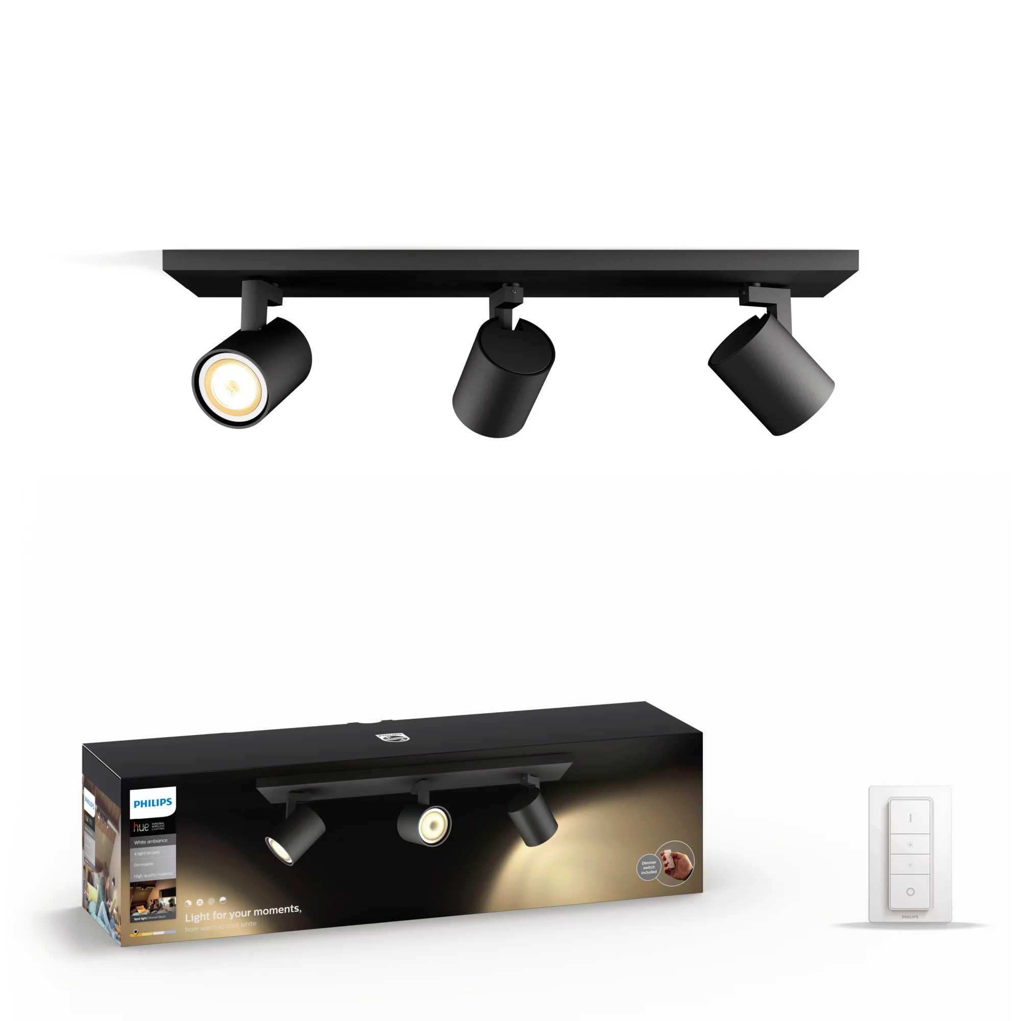 Philips by Signify Philips Hue White ambience Runner triple spotlight