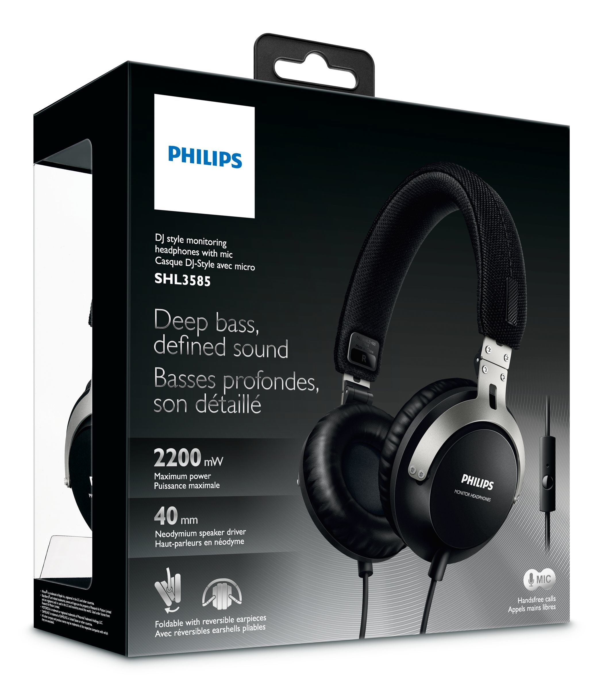 Philips SHL3585BK/00 headphones/headset Wired Head-band Black – image 2