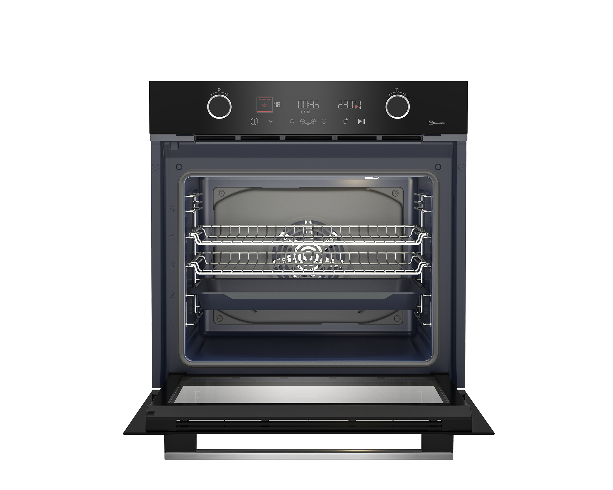 Grundig GEBM12400BC 60cm HotAero Pro Multi-Function Oven with Bluetooth Connectivity – image 4