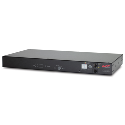APC RACK ATS, 20A/208V, 16A/230V, C20 IN, (8) C13 (1) C19 OUT
