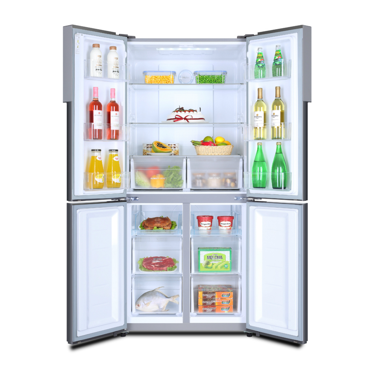 Haier HTF-456DM6 side-by-side refrigerator Freestanding – image 3