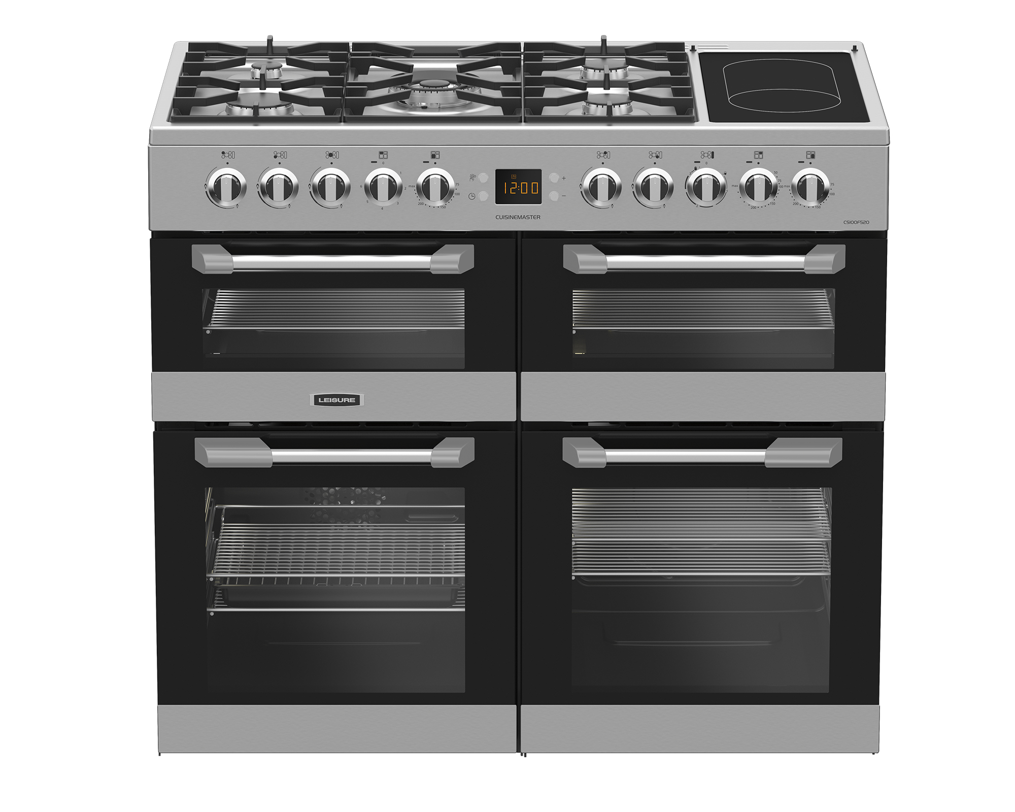 Leisure CS100F520X 100cm Dual Fuel Range Cooker with Three Ovens – image 2