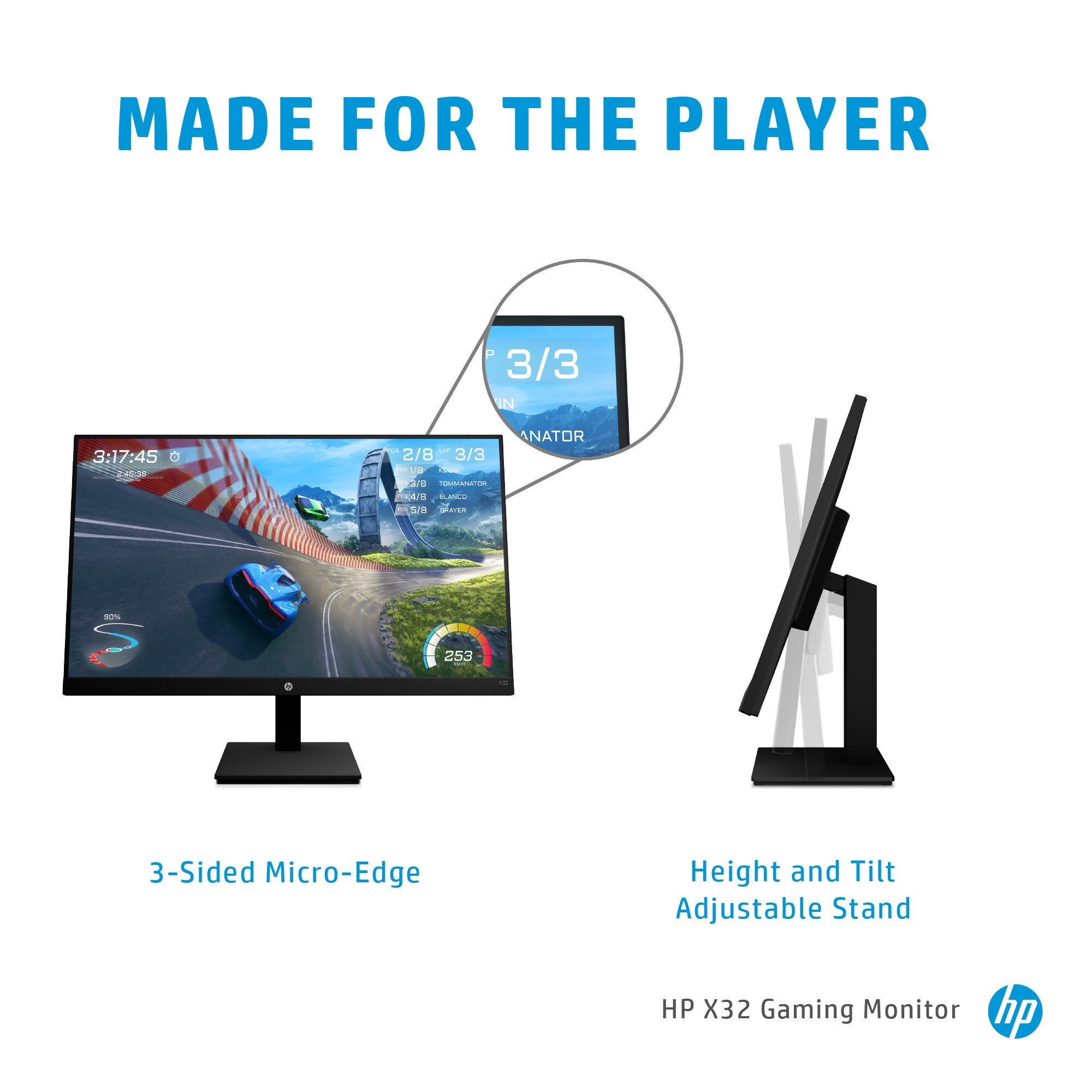 HP X32 computer monitor – image 9