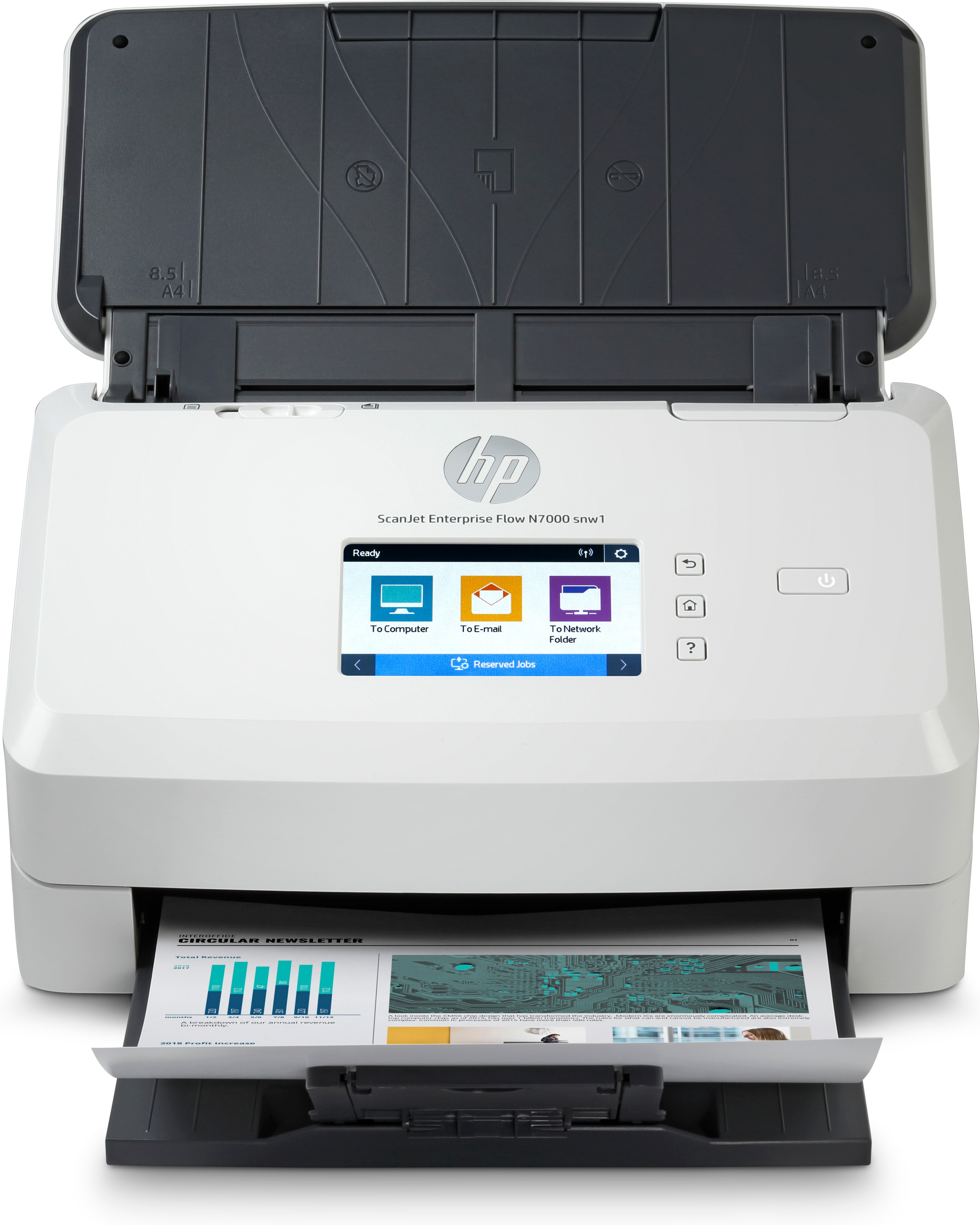 HP ScanJet Enterprise Flow N700 de document scanner CMOS CIS Duplex 216x310...