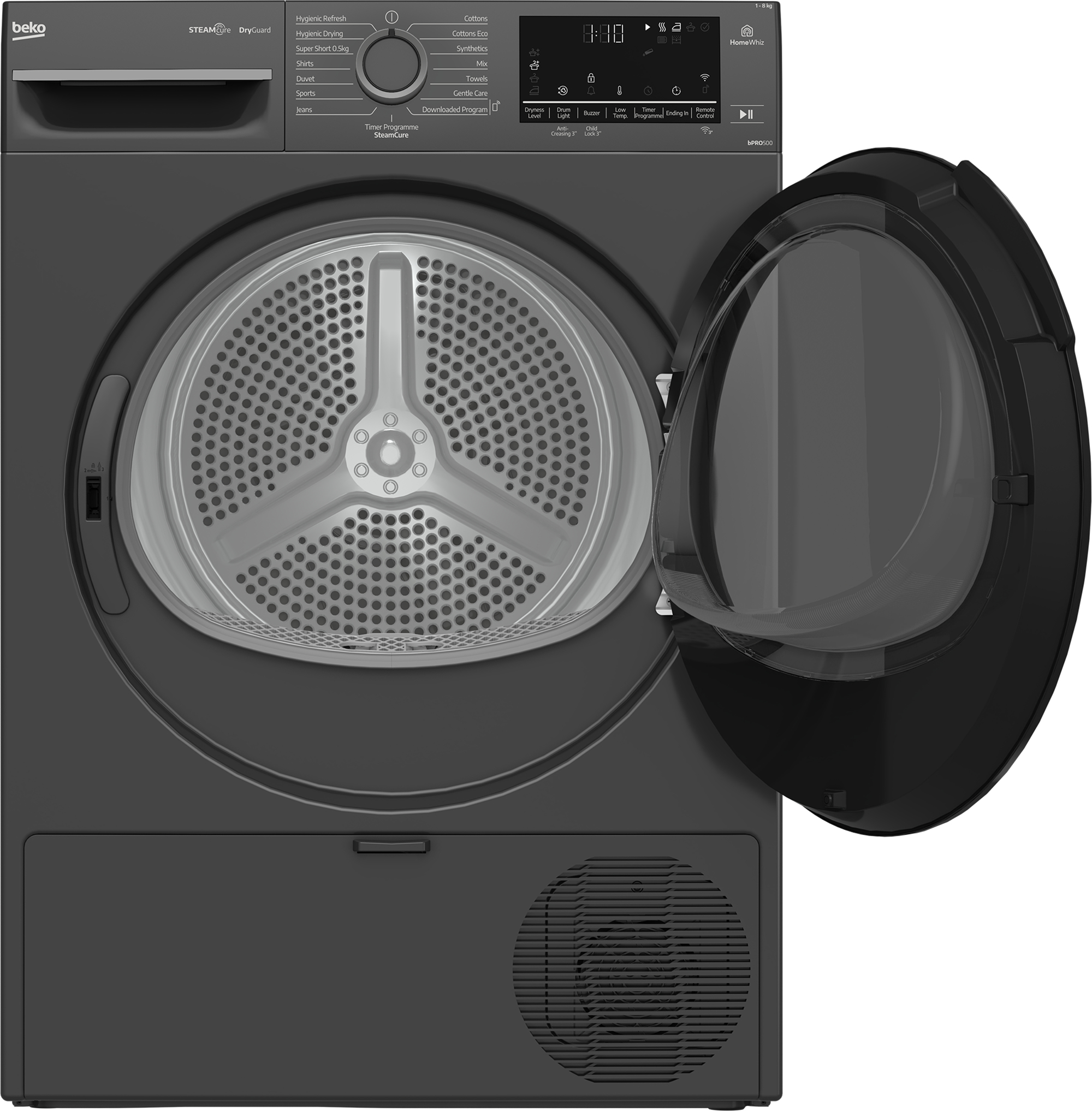 Beko BM3T3833NNA 8kg Heat Pump Tumble Dryer with SteamCure Technology – image 3