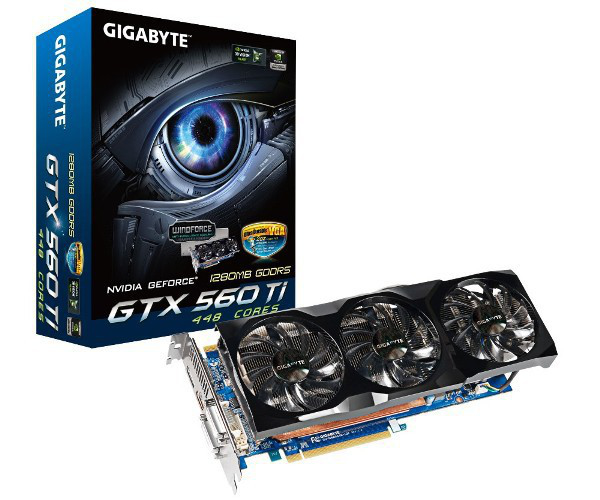 GIGABYTE GV-N560448-13I graphics card NVIDIA GeForce GTX 560 Ti – image 1