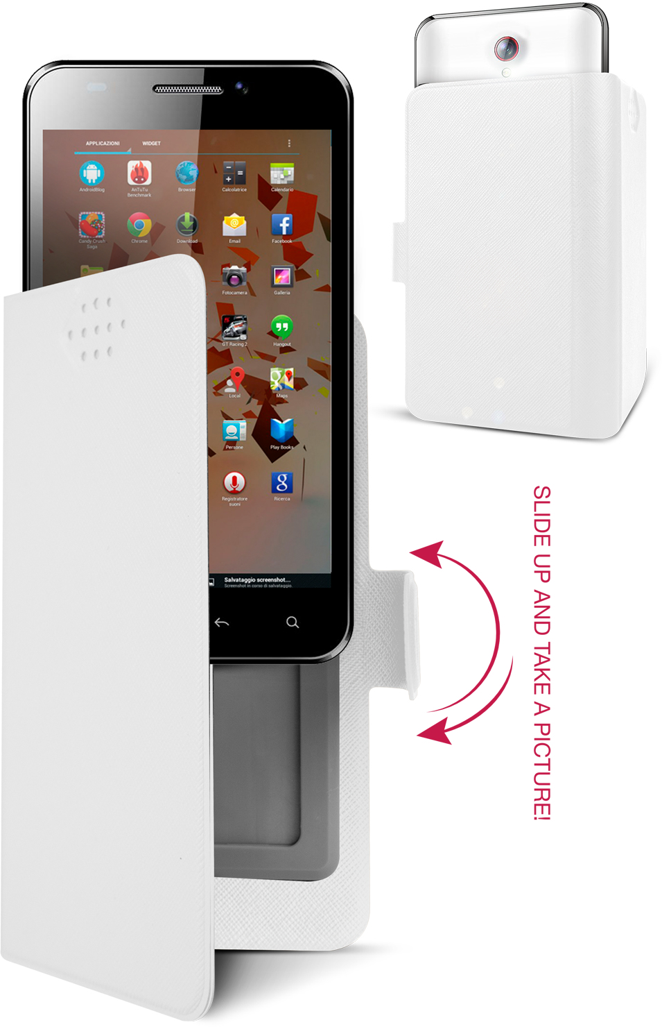 Area CSTAUNIXLW mobile phone case Flip case White