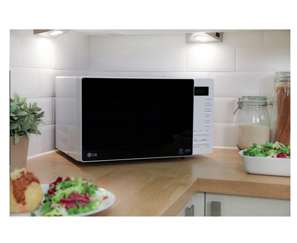 LG MS2354JAS microwave White Countertop – image 2