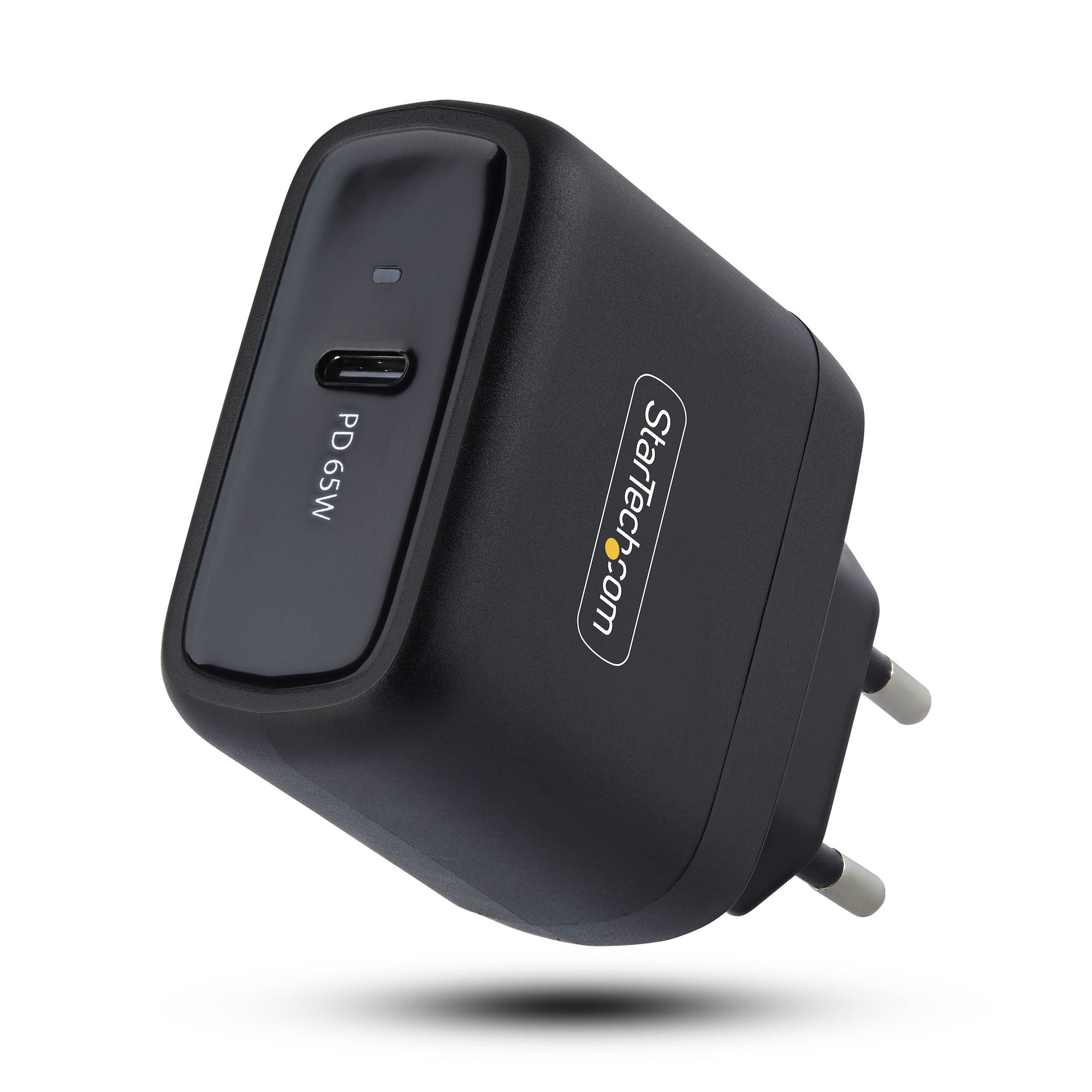 StarTech.com 65W USB-C Laptop Charger, GaN Charger with Power Adapter Brick for Dell, XPS, HP ProBook, MacBook Pro, Microsoft Surface Pro, Black – image 1