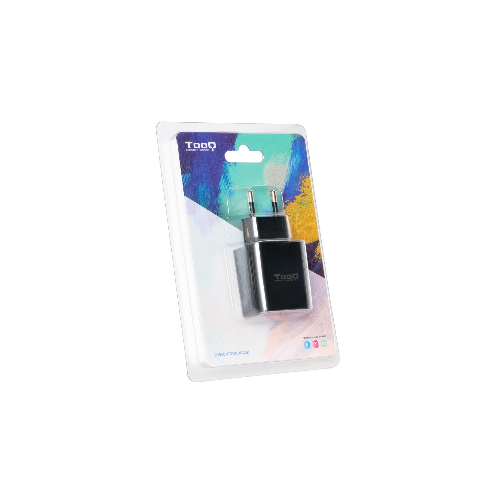 TooQ USB-C PD20W Wall Charger, Black – image 4