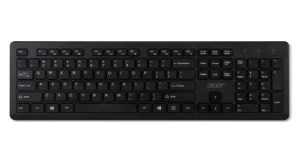 Acer GP.ACC11.01U keyboard Mouse included Universal RF Wireless QWERTY US International Black – image 2