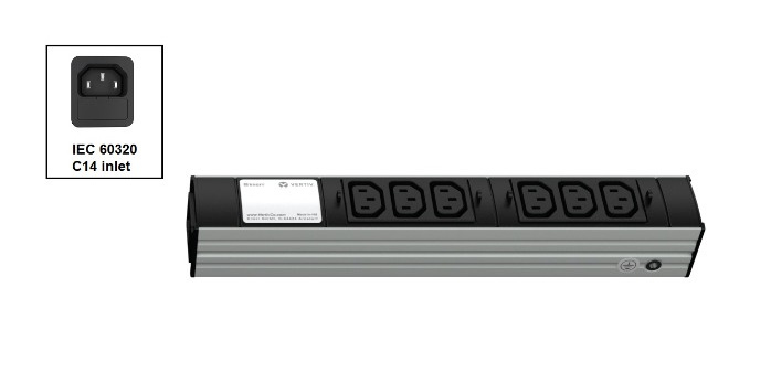 Vertiv Knürr DIS Rack PDU, IEC320, 0U, input IEC 60320 C14 – image 2
