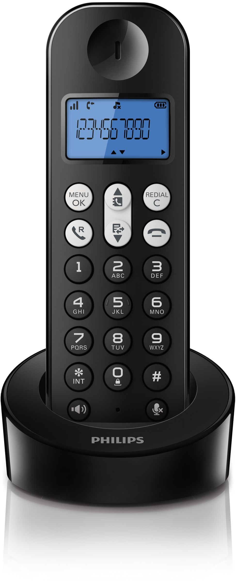 Philips D1211B/FR telephone Caller ID Black – image 3