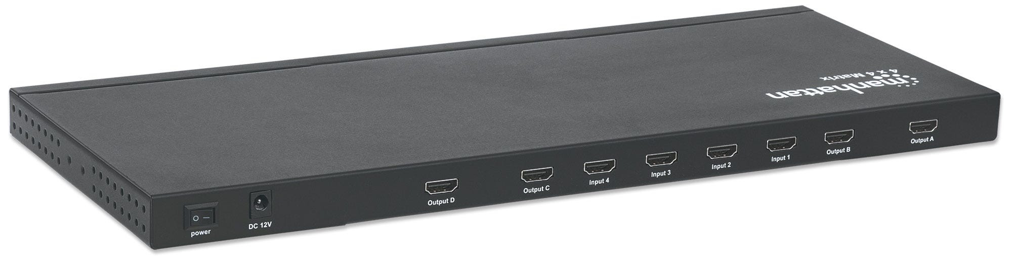 Manhattan 1080p 4x4 HDMI Matrix, Switch/Splitter Matrix with Four Inputs and Four Outputs, RS232 Control, Video Bandwidth Amplifier, Remote Control, Black (With – image 6