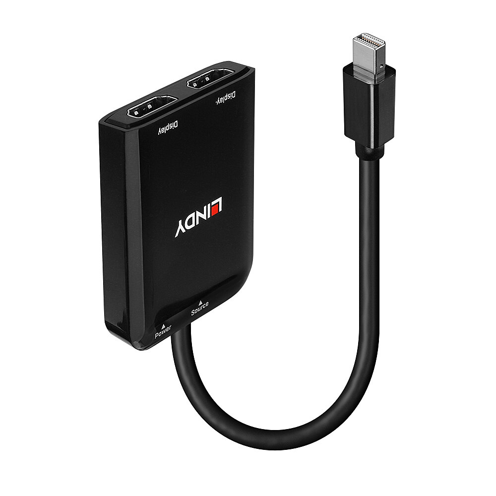 Lindy 38432 interface hub Mini DisplayPort 21600 Mbit/s Black – image 1