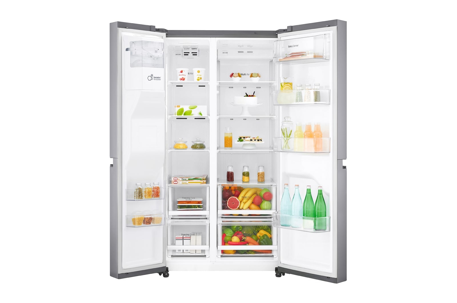 LG GSL480PZXV side-by-side refrigerator Freestanding – image 2