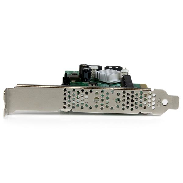 StarTech.com 2-Port PCI Express 2.0 SATA III 6Gbps RAID Controller Card with 2 mSATA Slots and HyperDuo SSD Tiering – image 3