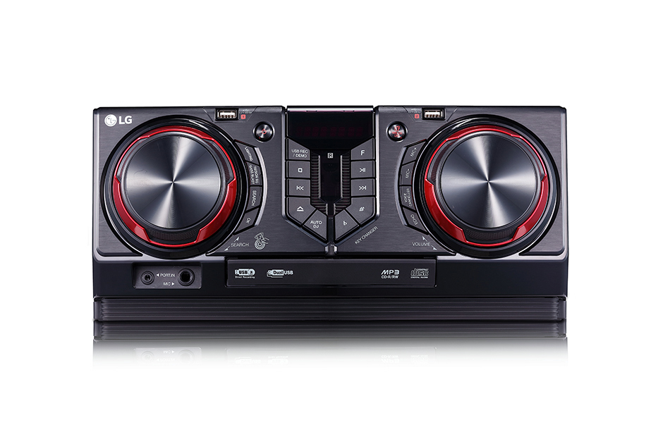 LG CJ65 home audio system Home audio mini system Black, Red – image 2